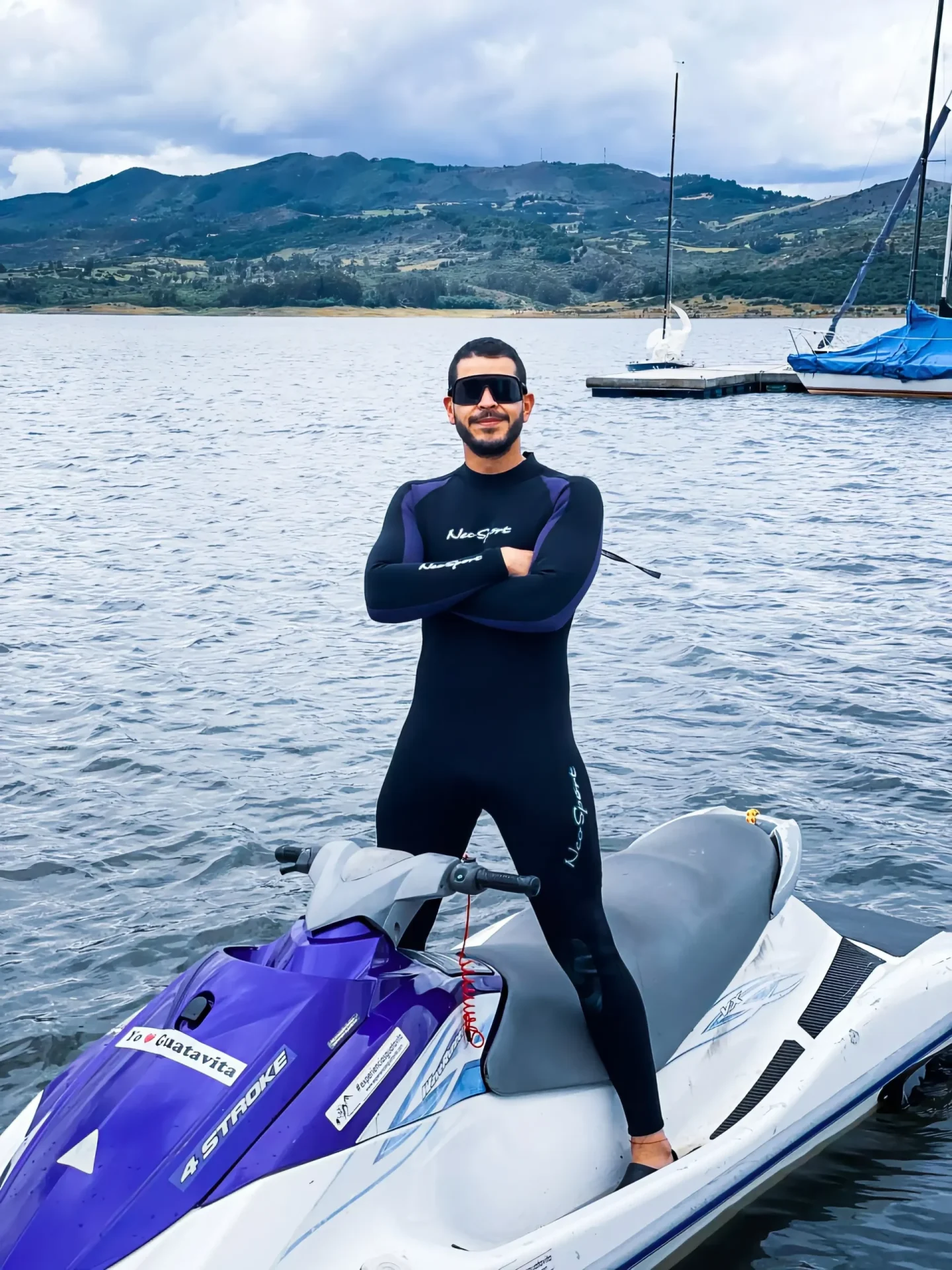 Moto acuática en Tominé · Parchando por el Mundo