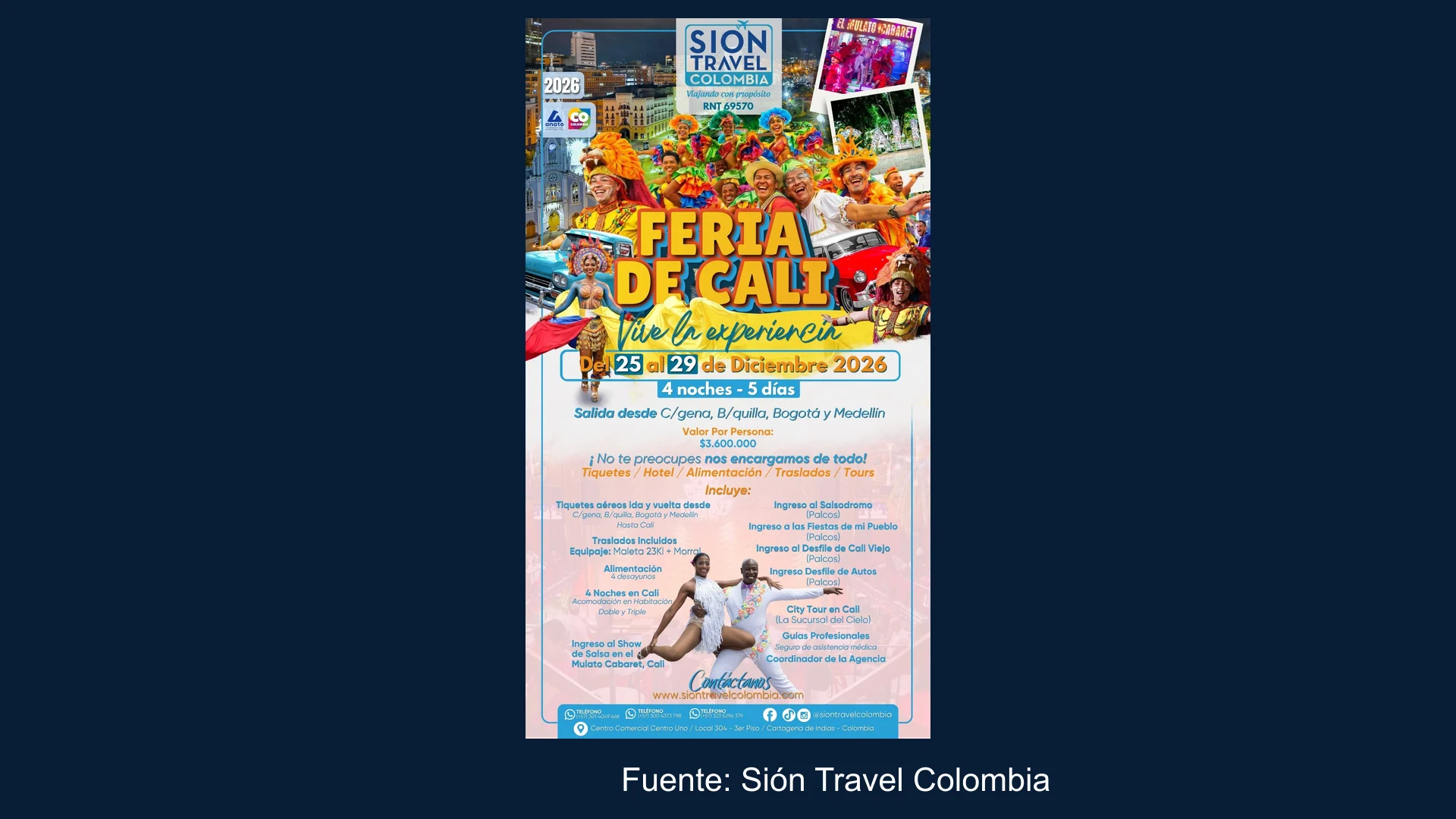 Feria de Cali desde Bogotá · Sión Travel Colombia