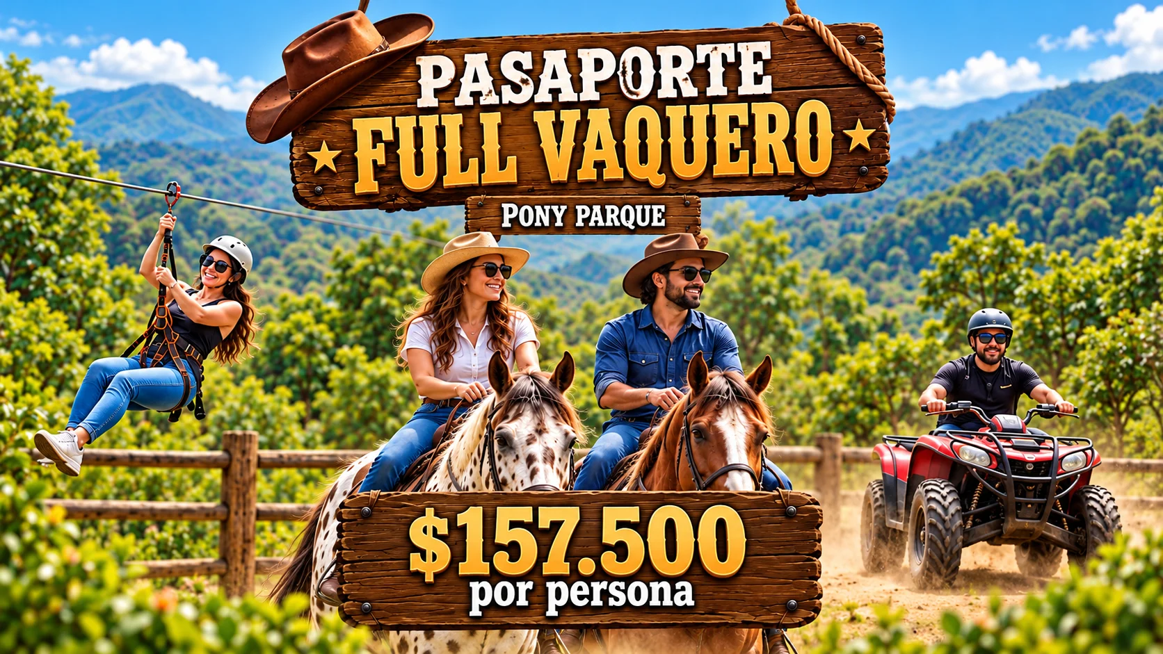 Pasaporte Full Vaquero · Pony Parque
