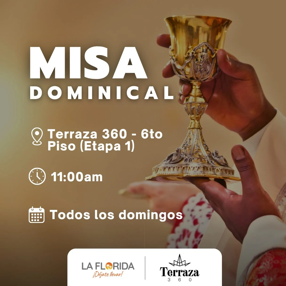 Misa dominical · Terraza360 de La Florida