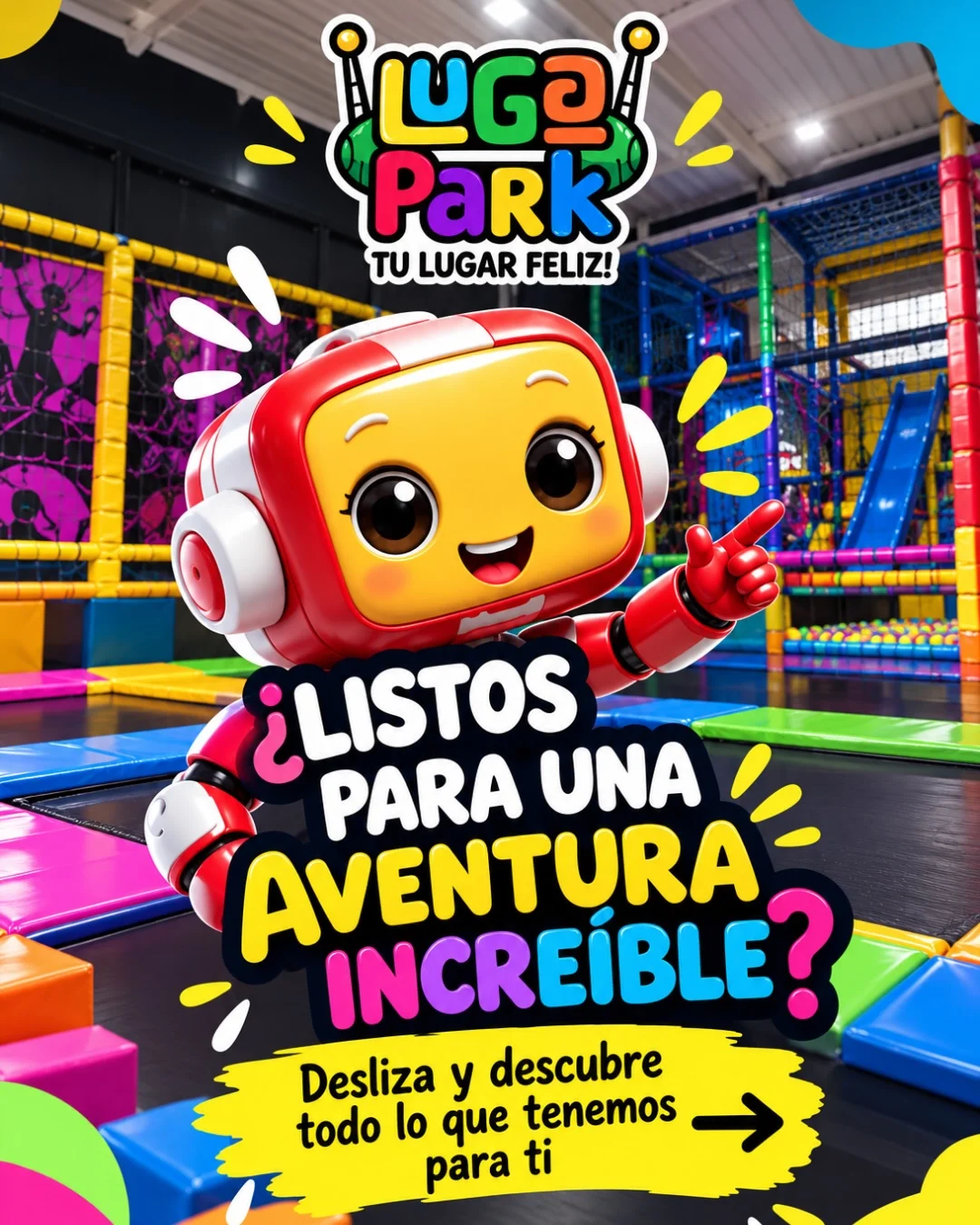 Jugar y saltar en familia · Lugapark Piedecuesta