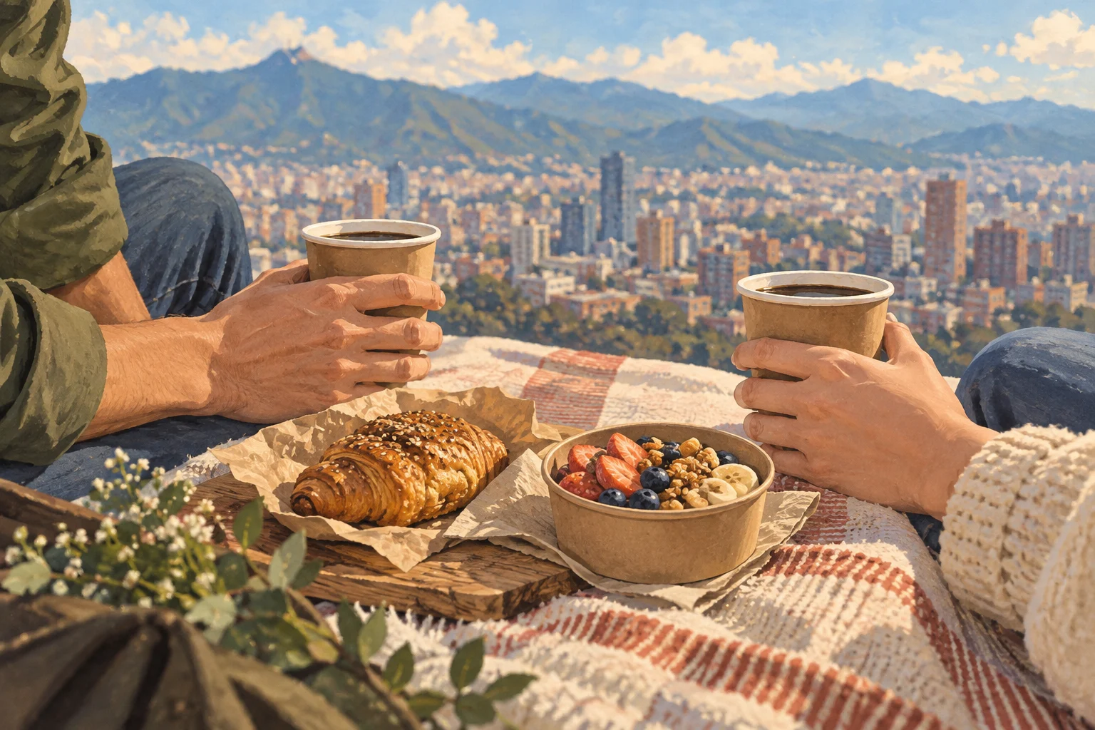 Picnic en las alturas para dos · Torre Colpatria