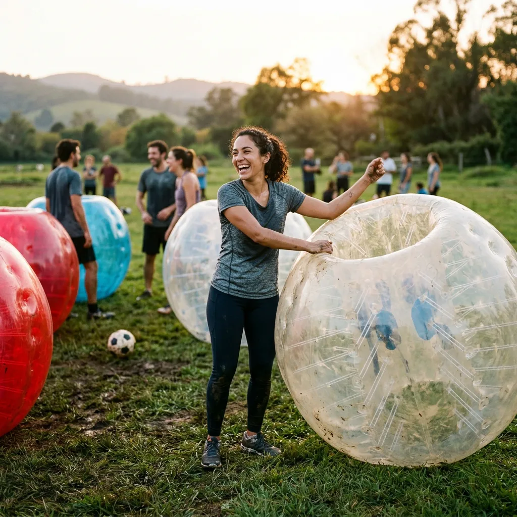 Fútbol Burbuja: Parche Inflable Criollo - inspiracion 2